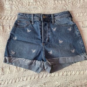 Hollister Butterfly Jean Shorts
